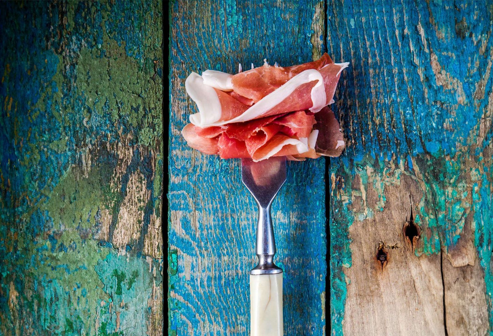Prosciutto su forchetta